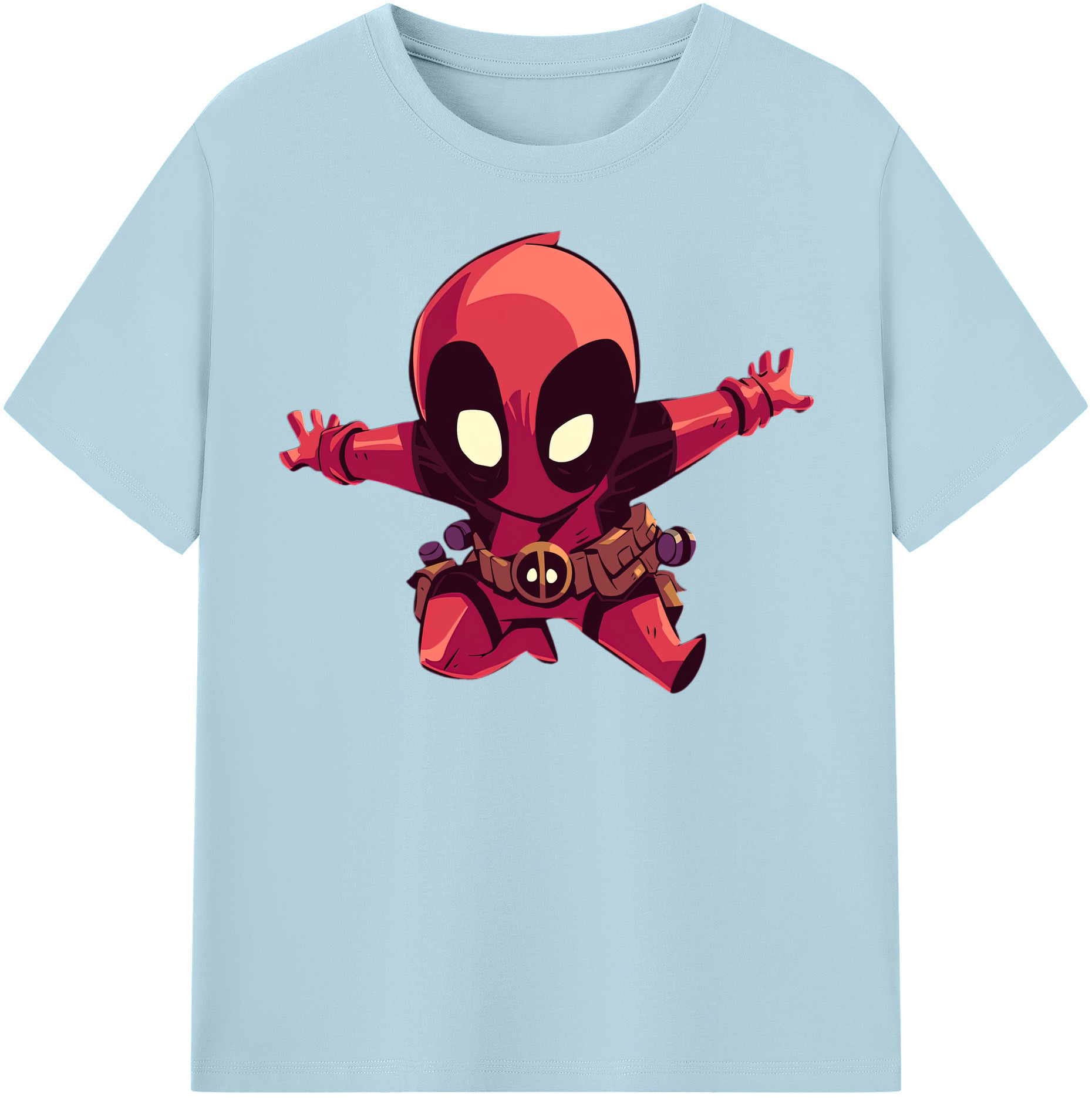 （画像用） Deadpool デッドプール 綿100％半袖Tシャツ（フロントプリント）